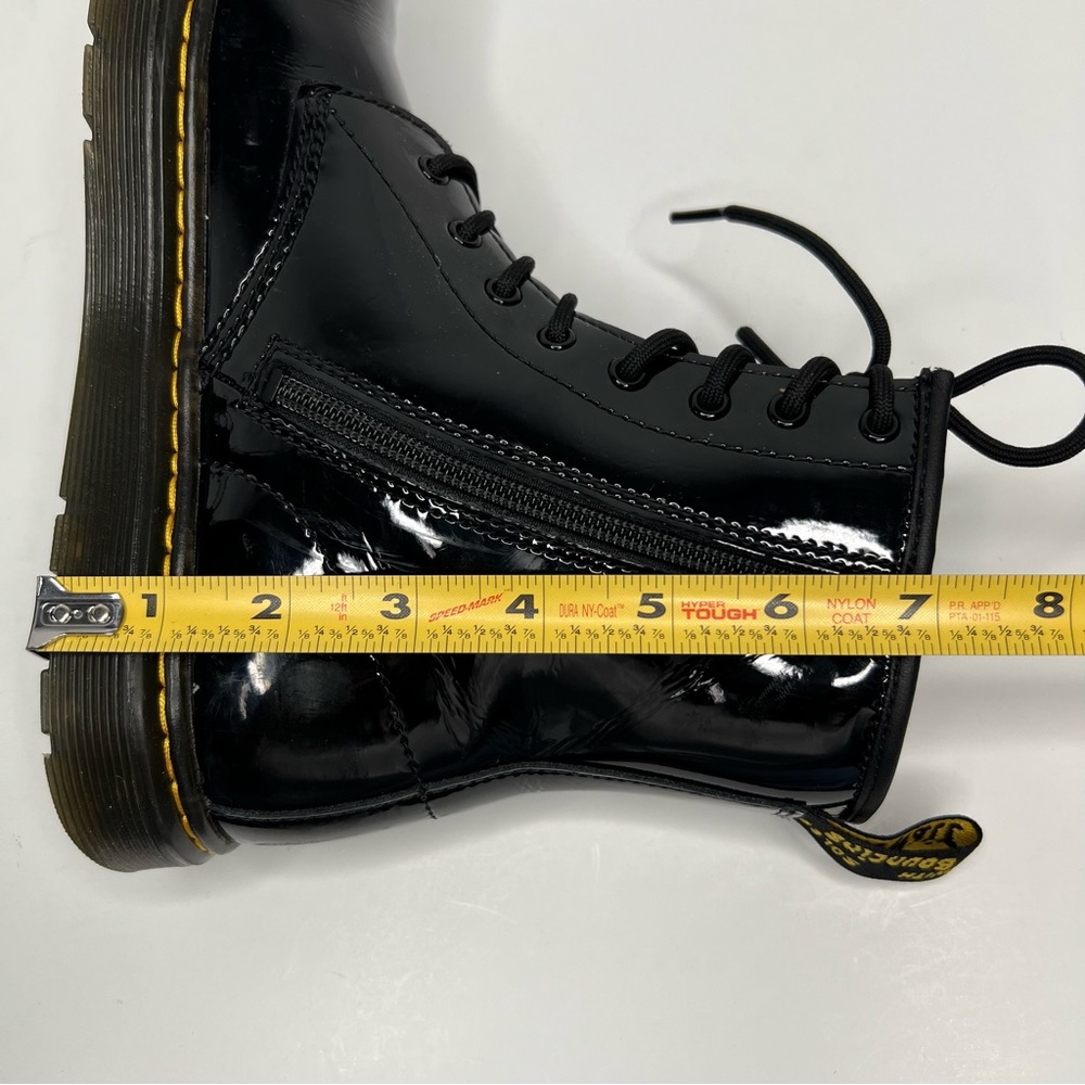 Dr. Martens Zavala Black Patent Boots Women Size 7 - Picture 14 of 16